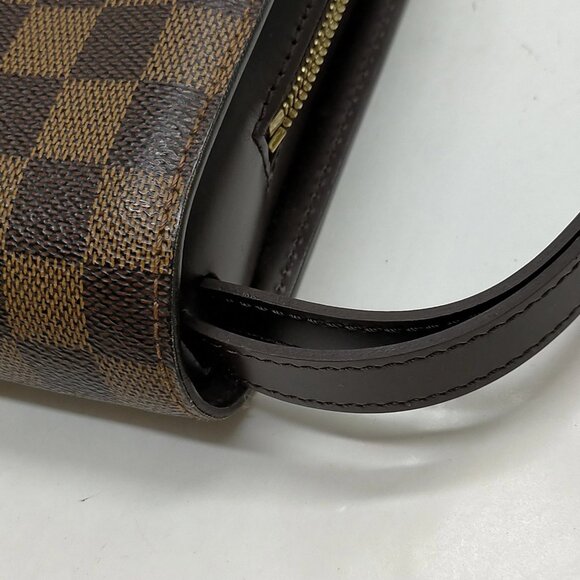 Authentic Louis Vuitton LV Clutch Saint Louis Ebene Brown Damier mn480-121325 - Picture 7 of 16